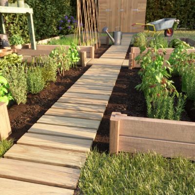 Chemin en bois Sauda Klikstrom L.40 x l.200cm