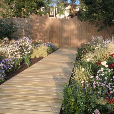 Chemin en bois Sauda Klikstrom L.100 x l.200cm