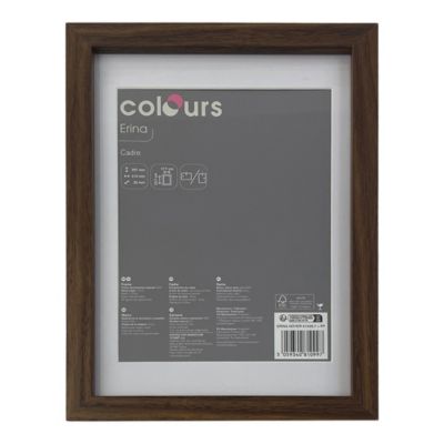 Cadre Erina noyer Colours l.21 x H.29,7 cm