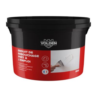 Enduit de rebouchage en pate prêt à l'emploi seau de 5Kg Volden