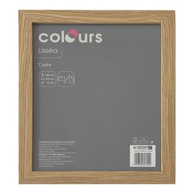 Cadre Lissea Colours chêne l.24 x H.30 cm