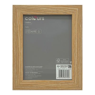 Cadre Lissea Colours chêne l.13 x H.18 cm