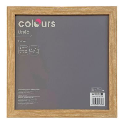 Cadre Lissea Colours chêne l.30 x H.30 cm