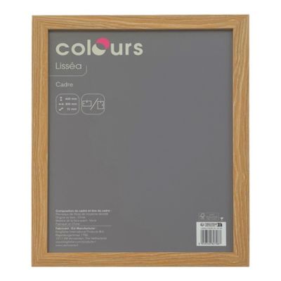 Cadre Lissea Colours chêne l.30 x H.40 cm