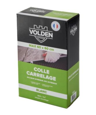 Colle carrelage sol int/ext et mur intérieur blanc Volden C2E 5kg