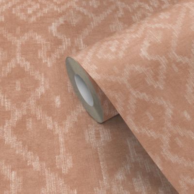 Papier peint vinyle intissé Mugavus GoodHome grand motif géométrique rose L. 10,05m x l. 0,53m