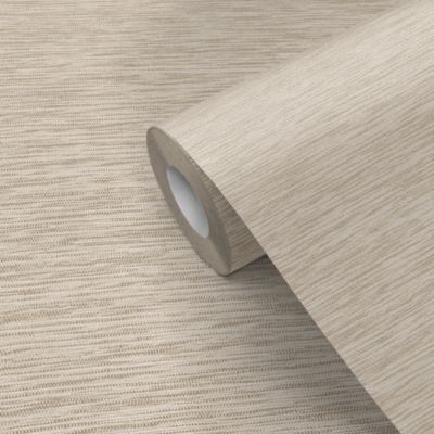 Papier peint vinyle intissé Gordo GoodHome uni texturé beige L. 10,05m x l. 0,53m