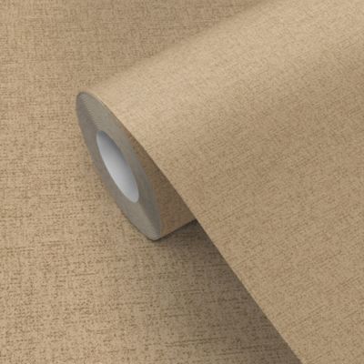 Papier peint vinyle intissé Pufos GoodHome uni texturé beige L. 10,05m x l. 0,53m