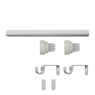 Kit de tringle à rideau extensible Anafi GoodHome L.120/210 cm ?16/19cm blanc