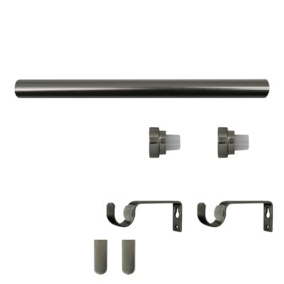 Kit de tringle à rideau extensible Athens GoodHome L.120/210 cm ?16/19cm chrome