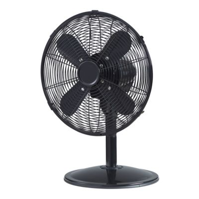Ventilateur de table oscillant ⌀30cm métal noir