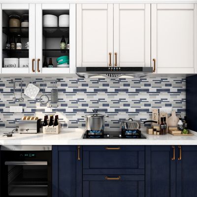 Mosaïque Rennell gris 30 x 30 cm GoodHome