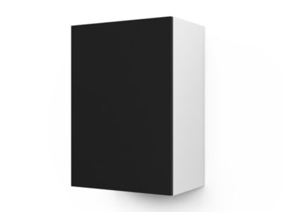 Meuble haut de cuisine avec 1 porte GoodHome Stevia noir L. 50 x H. 72 cm - Goodhome