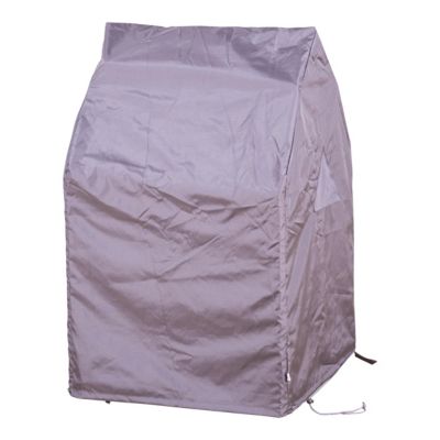 Housse de protection GoodHome pour fauteuils empilables H.105 cm gris