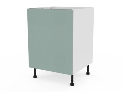 Meuble bas de cuisine avec 1 porte GoodHome Stevia vert L. 60 x H. 72 cm - Goodhome