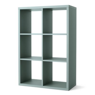 Étagère modulable 6 cubes GoodHome Mixxit vert clair