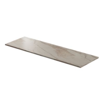 Plan de toilette effet marbre vert L.60 x l.45 x ép.2 cm  GoodHome Cadélia