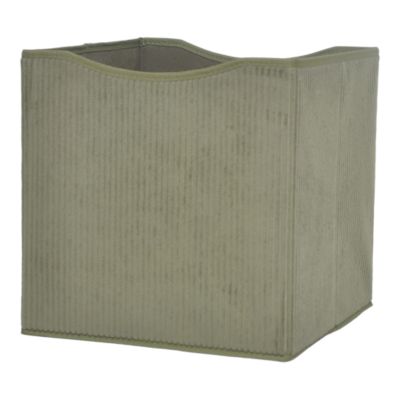 Boîte de rangement carrée en velours Mixxit coloris kaki