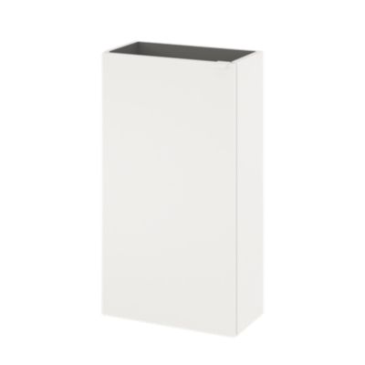 Meuble lave mains à suspendre l.44 x H.79 x P.23 cm, blanc mat Imandra