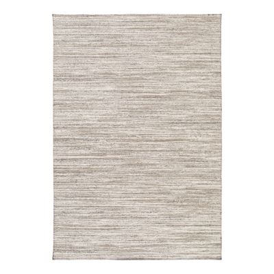 Tapis effet tissé Azusa GoodHome tissage à plat L.120 x L.170cm crème et naturel - Goodhome