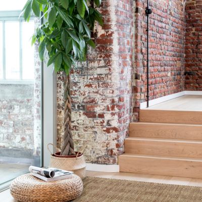 Tapis rectangulaire intérieur Melua coton et toile de jute terracotta L.120 x l.170 cm GoodHome - Goodhome