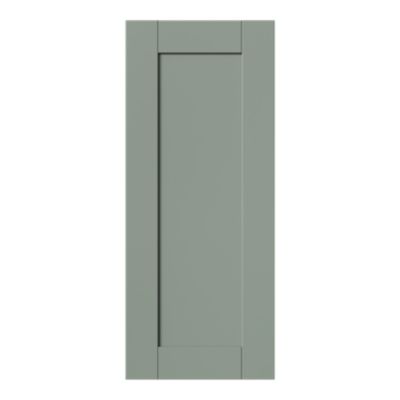 Porte de meuble de cuisine Ash vert sauge l. 29,7 cm x H. 71,5 cm GoodHome - Goodhome