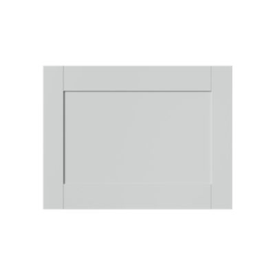 Porte de meuble de cuisine pour électroménager Ash gris mat l. 59,7 x H. 45,3 cm GoodHome - Goodhome