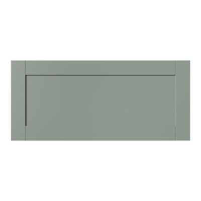 Façade de cuisine sous hotte / casserolier Ash vert sauge l. 80 cm GoodHome - Goodhome