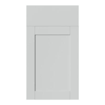 Façade de cuisine 1 porte et 1 tiroir Ash gris mat l. 39,7 cm x H. 71,5 cm GoodHome - Goodhome