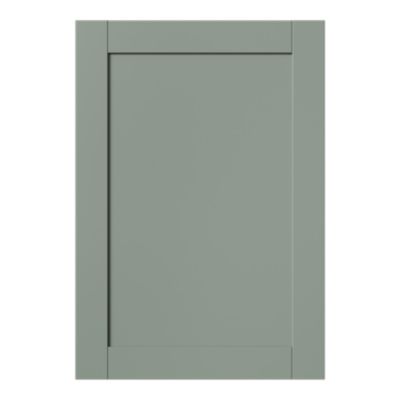 Porte de meuble de cuisine Ash vert sauge l. 49,7 cm x H. 71,5 cm GoodHome - Goodhome