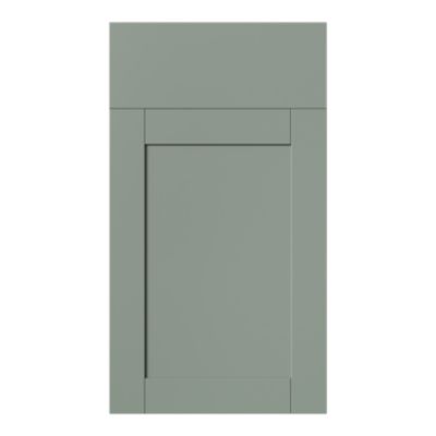Façade de cuisine 1 porte et 1 tiroir Ash vert sauge l. 39,7 cm x H. 71,5 cm GoodHome - Goodhome