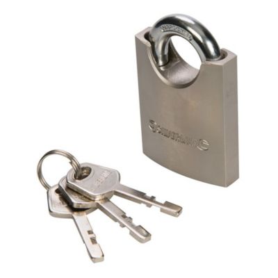 Cadenas en Acier à Anse Protégée 50 mm - Sécurisé et Résistant - Protection Optimale pour Vos Biens - Silverline