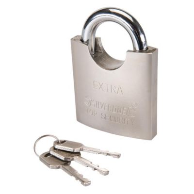 Cadenas en Acier à Anse Protégée 70 mm - Sécurisé et Durable - Protection Optimale pour Vos Biens - Silverline