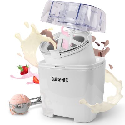 Duronic Machine À Glace Et Sorbetière Électrique Cuve Amovible En Inox De 1,5l Glaces Sorbets Yaourts Glacés Im540 Gris - vue 2