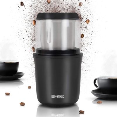 CG250 Moulin à café électrique 250W Capacité 75 g Acier inoxydable Mouture des grains de café pour espresso cappuccino Duronic