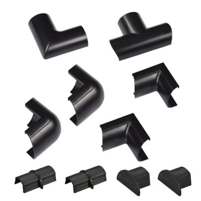 Multi-Pack d'accessoires pour goulotte D-Line noire 30x15mm