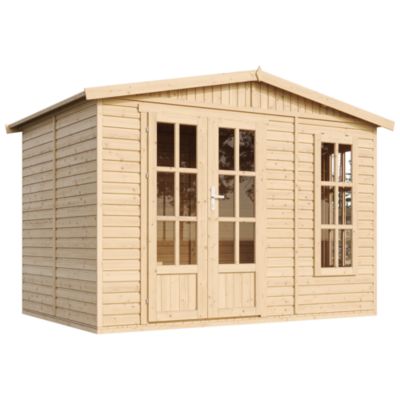 TIMBELA M334FB Abri de Jardin en Bois 6 m² avec Sol L332xP222xH232 cm – Chalet de Loisirs Maison d'Été - vue 10