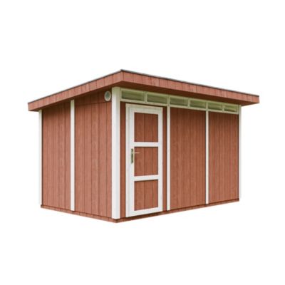 Abri de Jardin Qualité Premium 9m² Timbela M904 REDWOOD Bois Panneaux de particules Plat - vue 10
