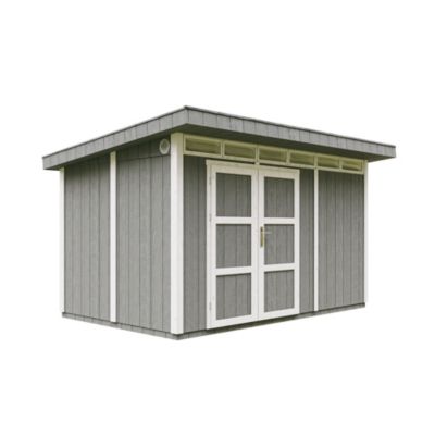 Abri de Jardin Qualité Premium 9m² / L412xL279xH237 cm Timbela M904A CAVERN STEEL - vue 9