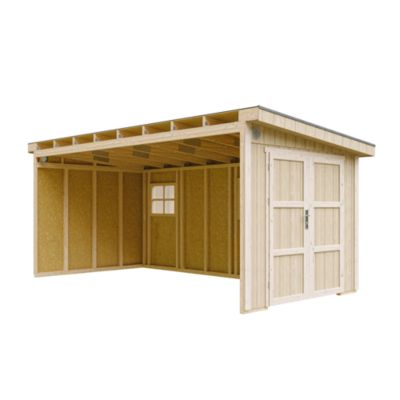 Abri de Jardin Qualité Premium 11 47 m² H231x248x530 cm Sans plancher e paroi latérale M940B Timbela - vue 10