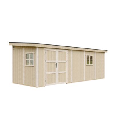 Abri de Jardin Qualité Premium 143 m² H231x248x648 cm Sans plancher e paroi latérale Timbela M941B - vue 10