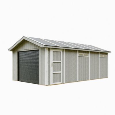 Garage Qualité Premium 21 m²- L378xl648 cm - M992B-TUNDRA GREY - Timbela
