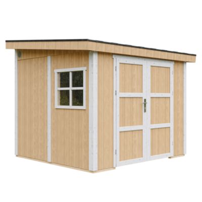Abri de Jardin Qualité Premium 5 9 m² H231x248x294 cm Sans plancher e paroi latérale M938B HARVEST HONEY Timbela - vue 10