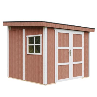 Abri de Jardin Qualité Premium 5 9 m² H231x248x294 cm Sans plancher e paroi latérale M938B REDWOOD Timbela - vue 10