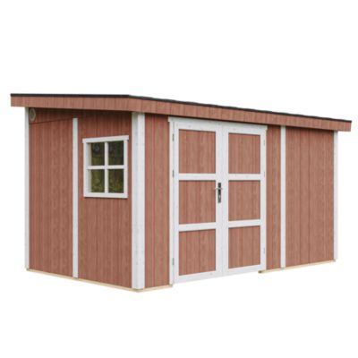 Abri de Jardin Qualité Premium 8 68 m² H231x248x412 cm Sans plancher e paroi latérale M939B REDWOOD Timbela - vue 10