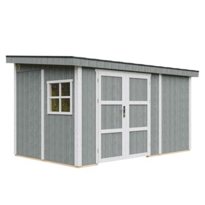Abri de Jardin Qualité Premium 8 68 m² H231x248x412 cm Sans plancher e paroi latérale M939B CAVERN STEEL Timbela - vue 10