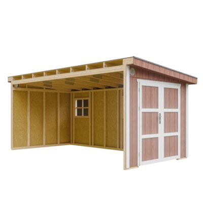 Abri de Jardin Qualité Premium 11 47 m² H231x248x530 cm Sans plancher e paroi latérale M940B REDWOOD Timbela - vue 10