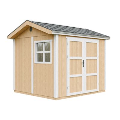 Abri de Jardin Qualité Premium 5 9 m² H252x250x294 cm Avec un sol et des bardeaux bitumineux M913A HARVEST HONEY Timbela - vue 9