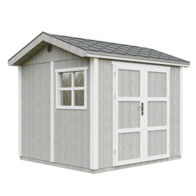 Abri de Jardin Qualité Premium 5 9 m² H252x250x294 cm Avec un sol et des bardeaux bitumineux M913A TUNDRA Timbela - vue 9