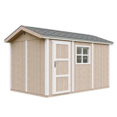Abri de Jardin Qualité Premium 8 68 m² H252x250x412 cm Avec un sol et des bardeaux bitumineux M914 TERRA Timbela - vue 9